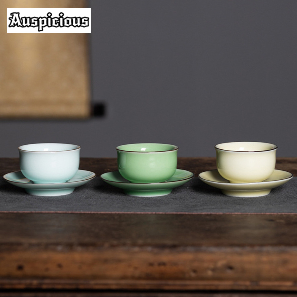 Celadon Ceramic Cup - Longquan-Tasse à thé en céladon de