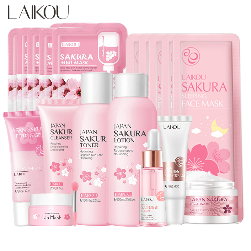 Korean Skincare Routine - Sakura nettoyant pour le visage coréen