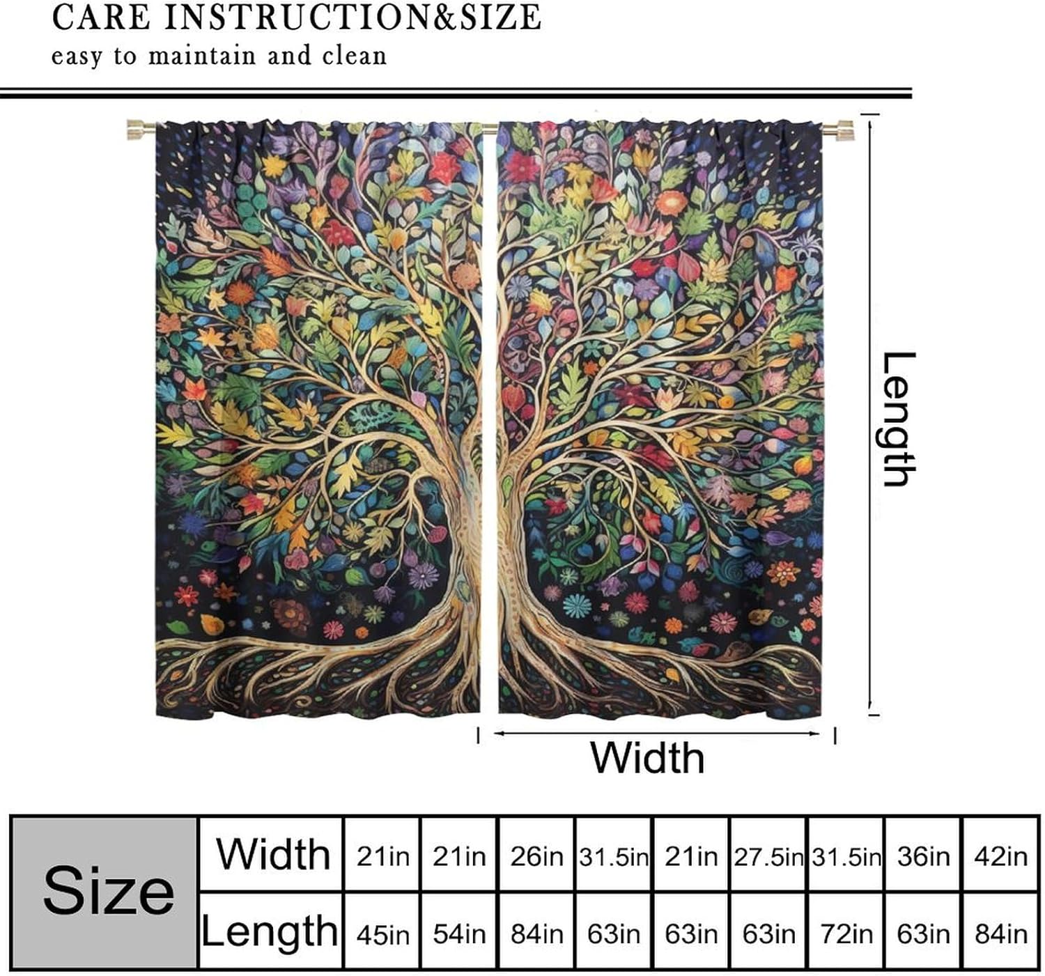Rideaux Arbre de Vie, Art Abst - Modern Korean Lifestyle avis et prix