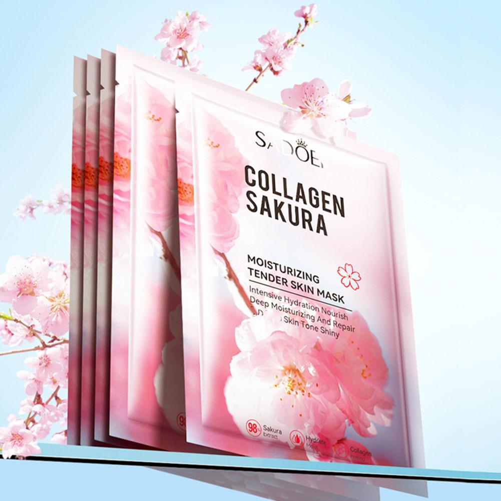 5 pièces collagène Sakura masq - Sheet Mask Collagen avis et prix