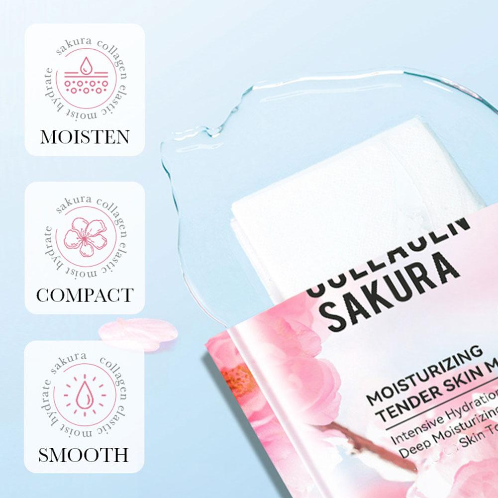 5 pièces collagène Sakura masq - Sheet Mask Collagen avis et prix