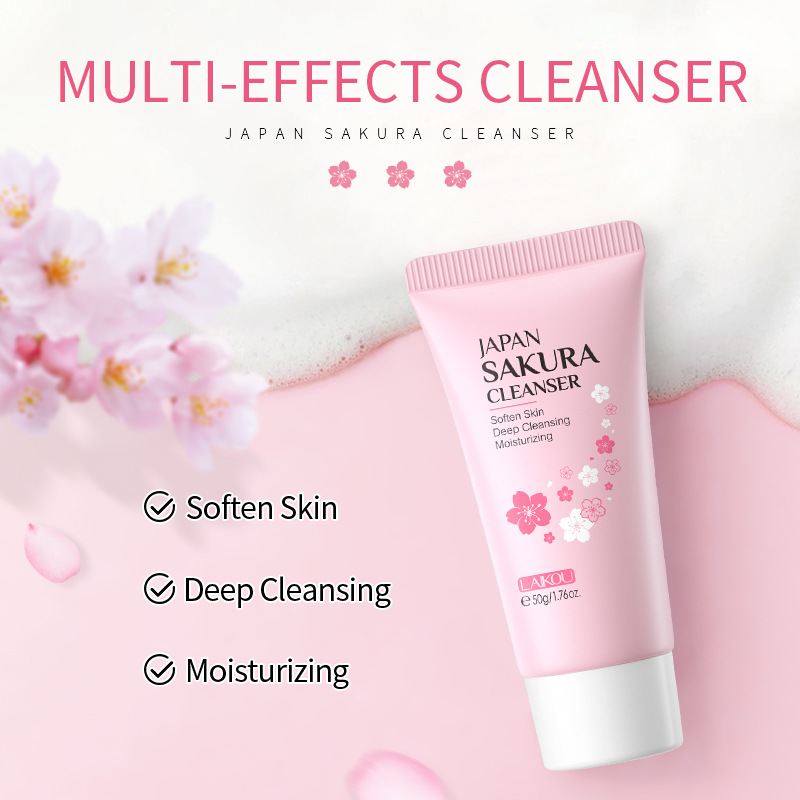 Sakura nettoyant pour le visag - Korean Skincare Routine avis et prix